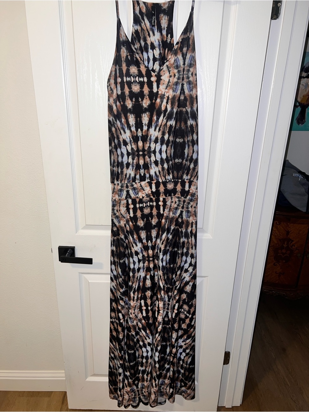 Viereck| ☮️ Tie Dye Maxi Dress w/ Built-In Bra Boho Festival| Large